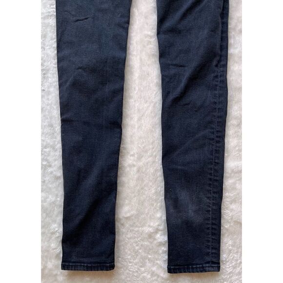 True Religion Halle Mid-Rise Super Skinny Faded Black Jeans with Flaps, Size 25 - Picture 13 of 16